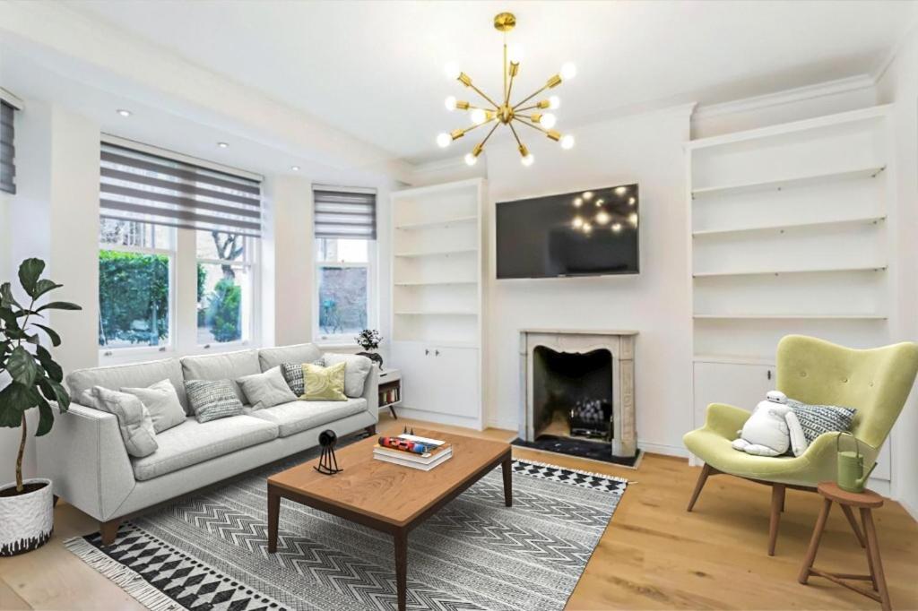 Modern Chelsea Flat, 3Bd 2Bath, With Parking Lägenhet London Exteriör bild